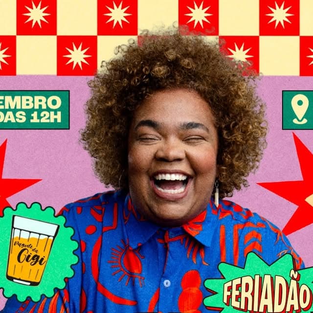 Flyer de Pagode da Gigi | Pagode de Rua e mais 3 artistas