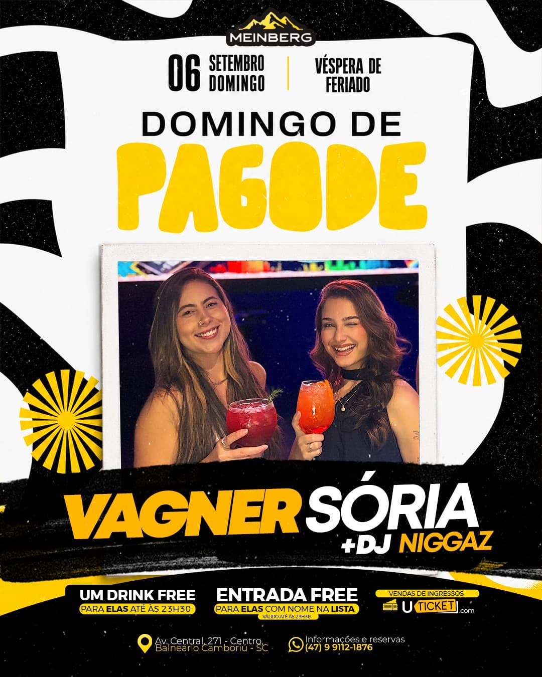 Flyer de Vagner Sória e DJ Niggaz