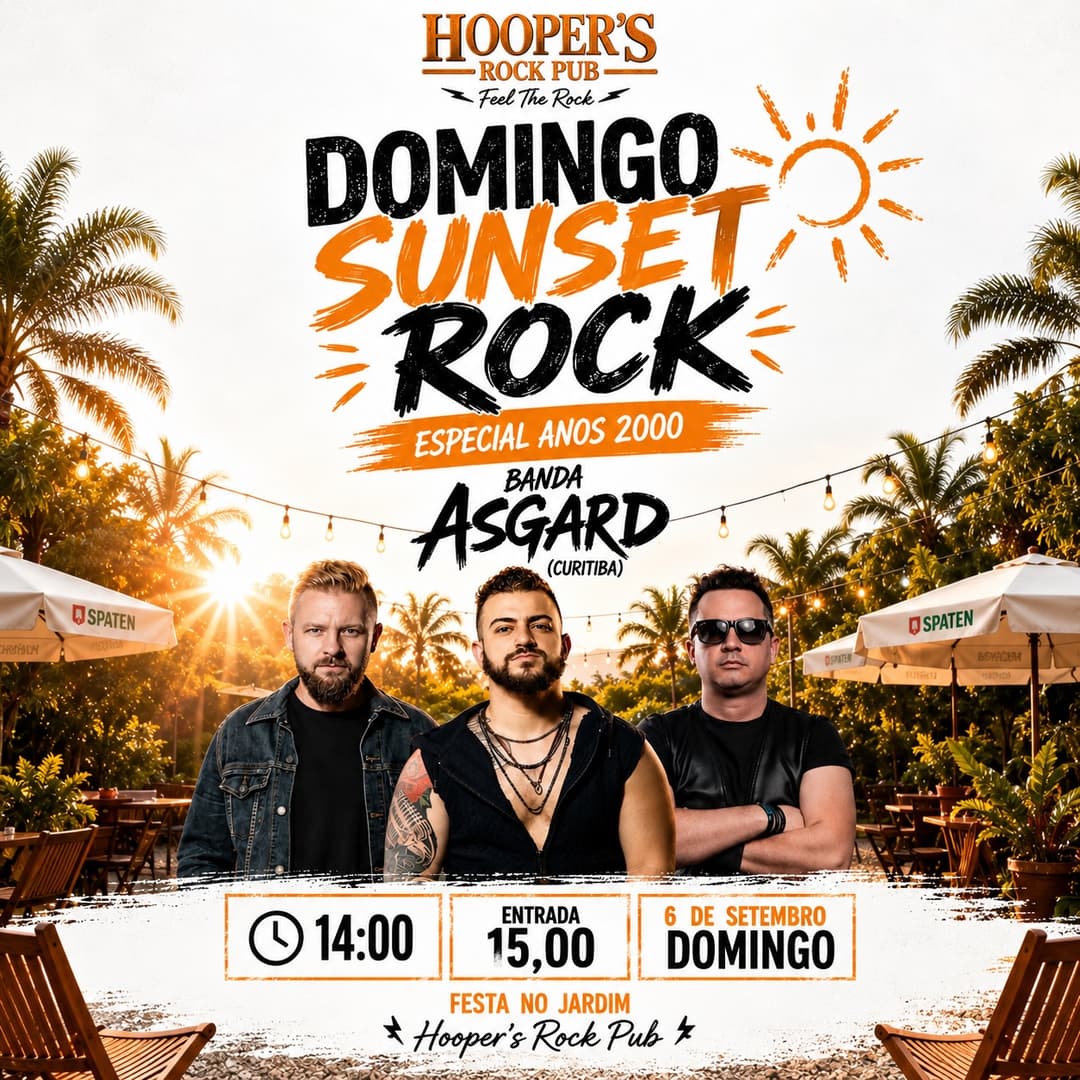 Flyer de Banda Asgard