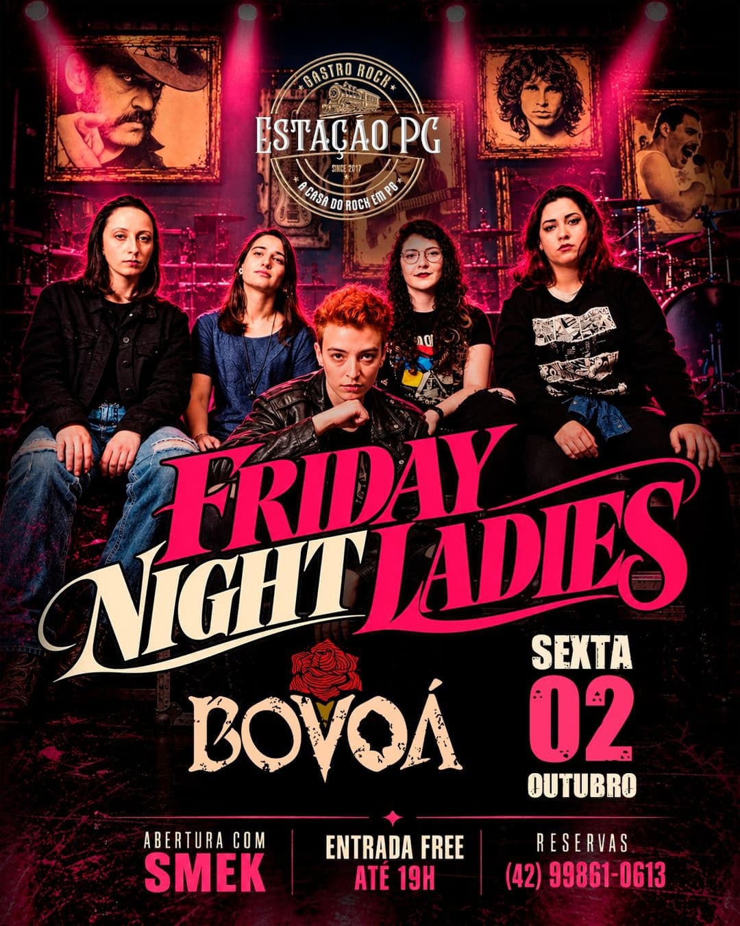 Flyer de Banda Bovoá e Smek