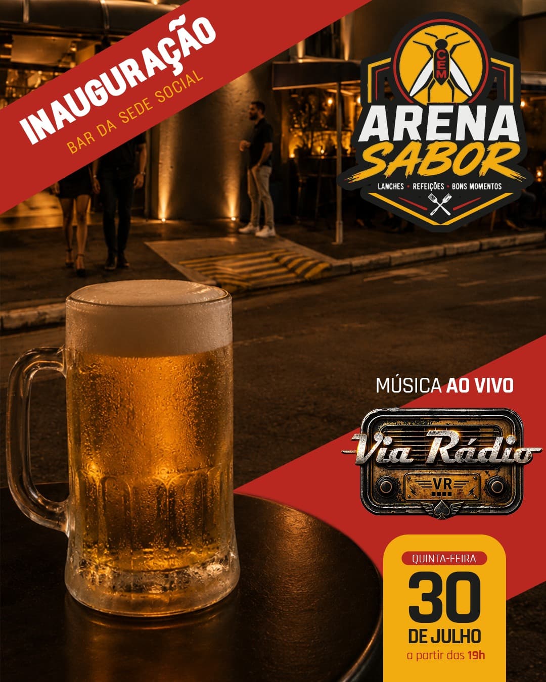 Flyer de Via Rádio