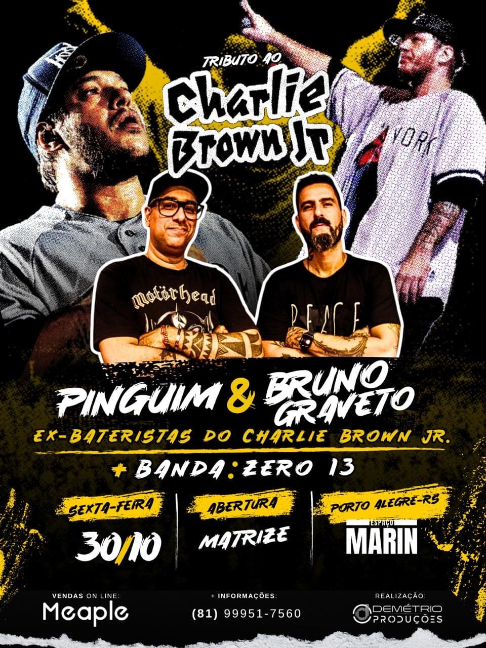 Flyer de Bruno Graveto, Ana M.A.S. Bruvaken e Zero 13