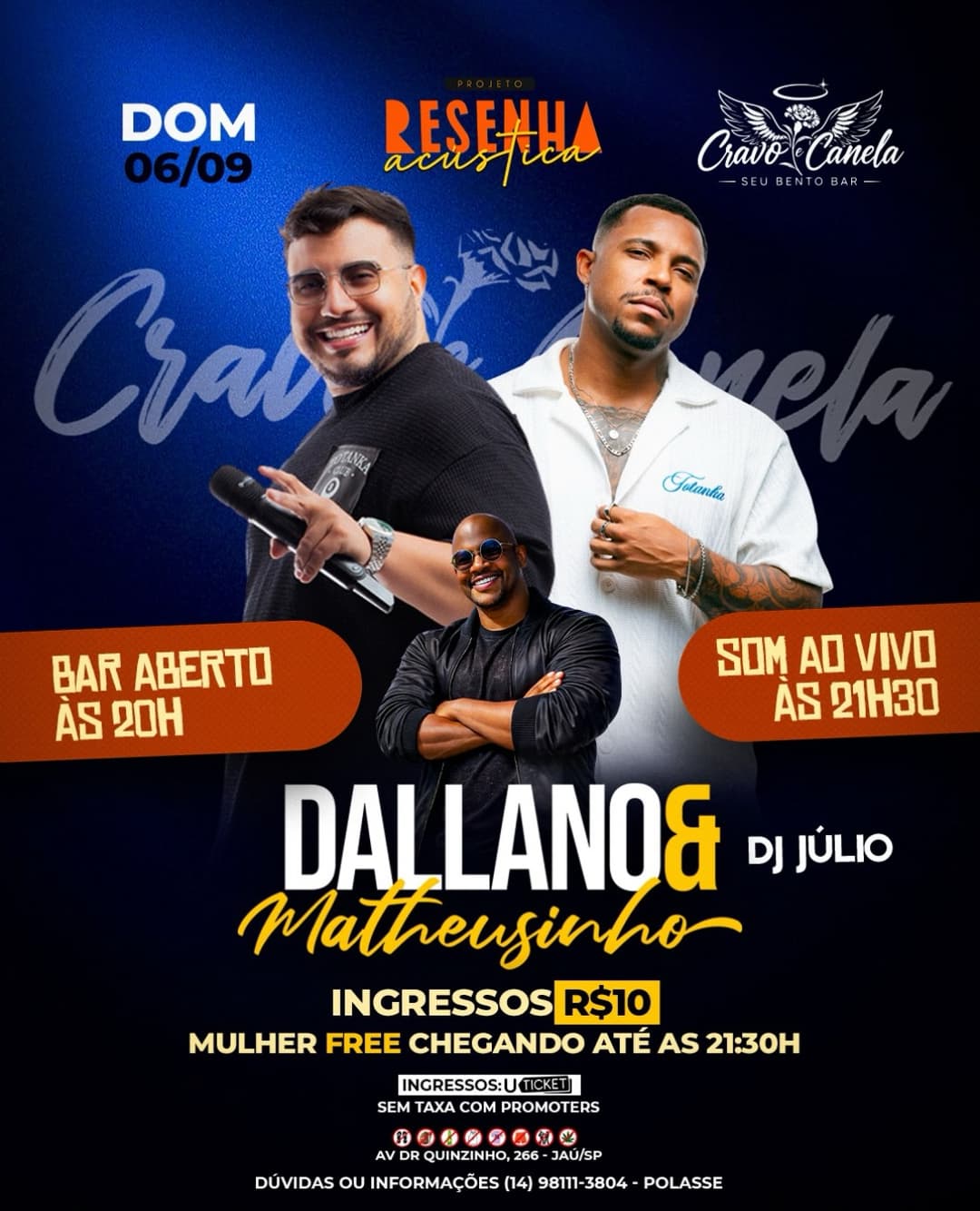 Flyer de Dallano & Matheusinho
