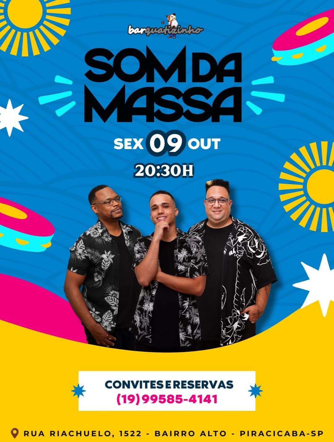 Flyer de Som da Massa