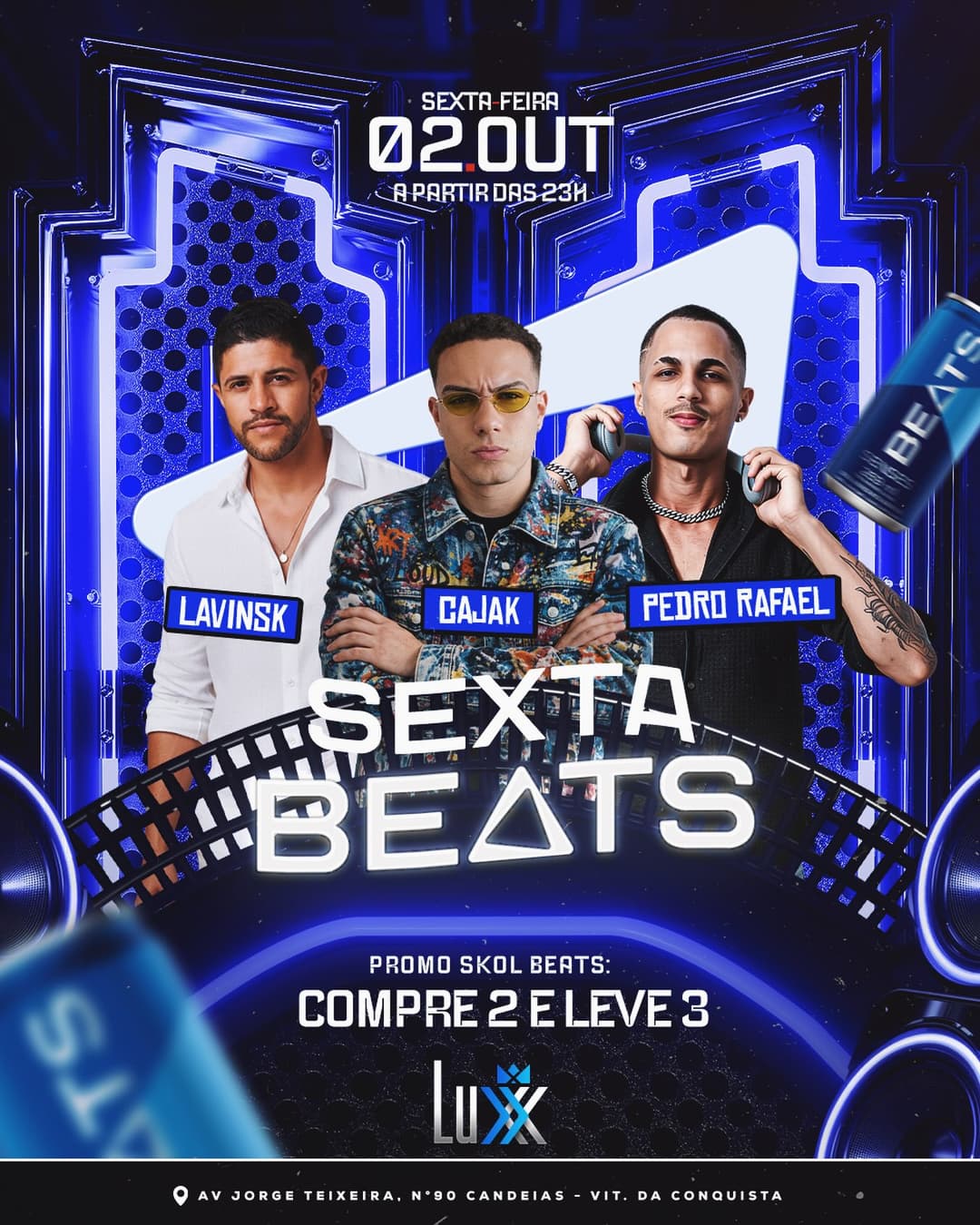 Flyer de cajaklive, pedrorafaeldj e edilsonalmeida684