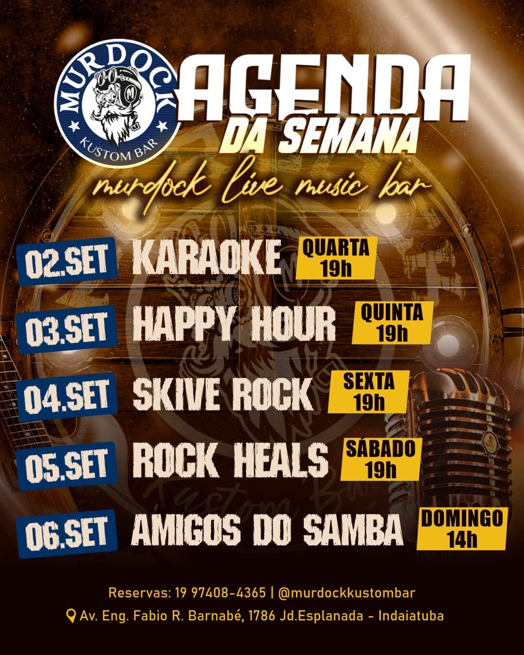 Flyer de Banda Skive Rock