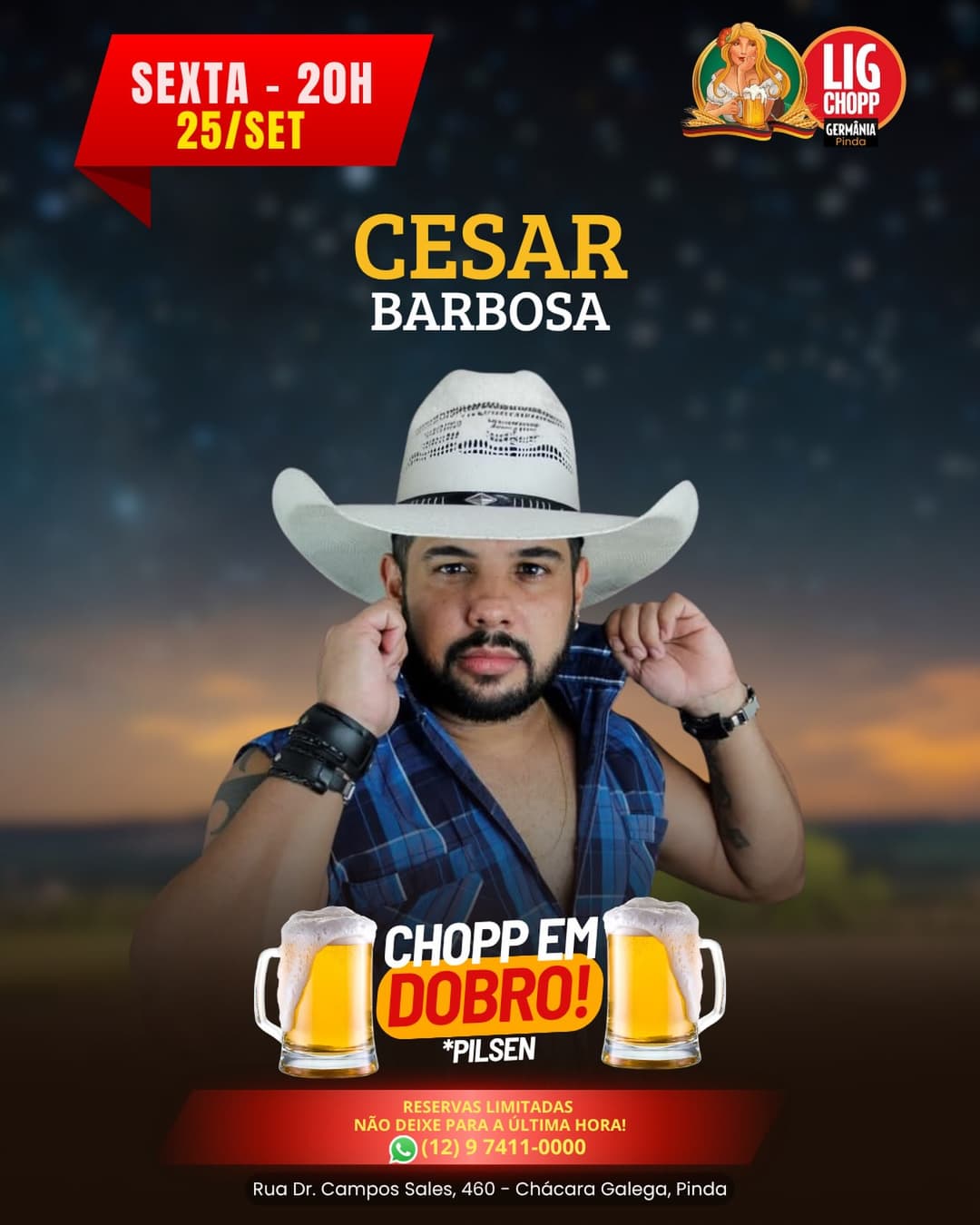 Flyer de Cesar Barbosa