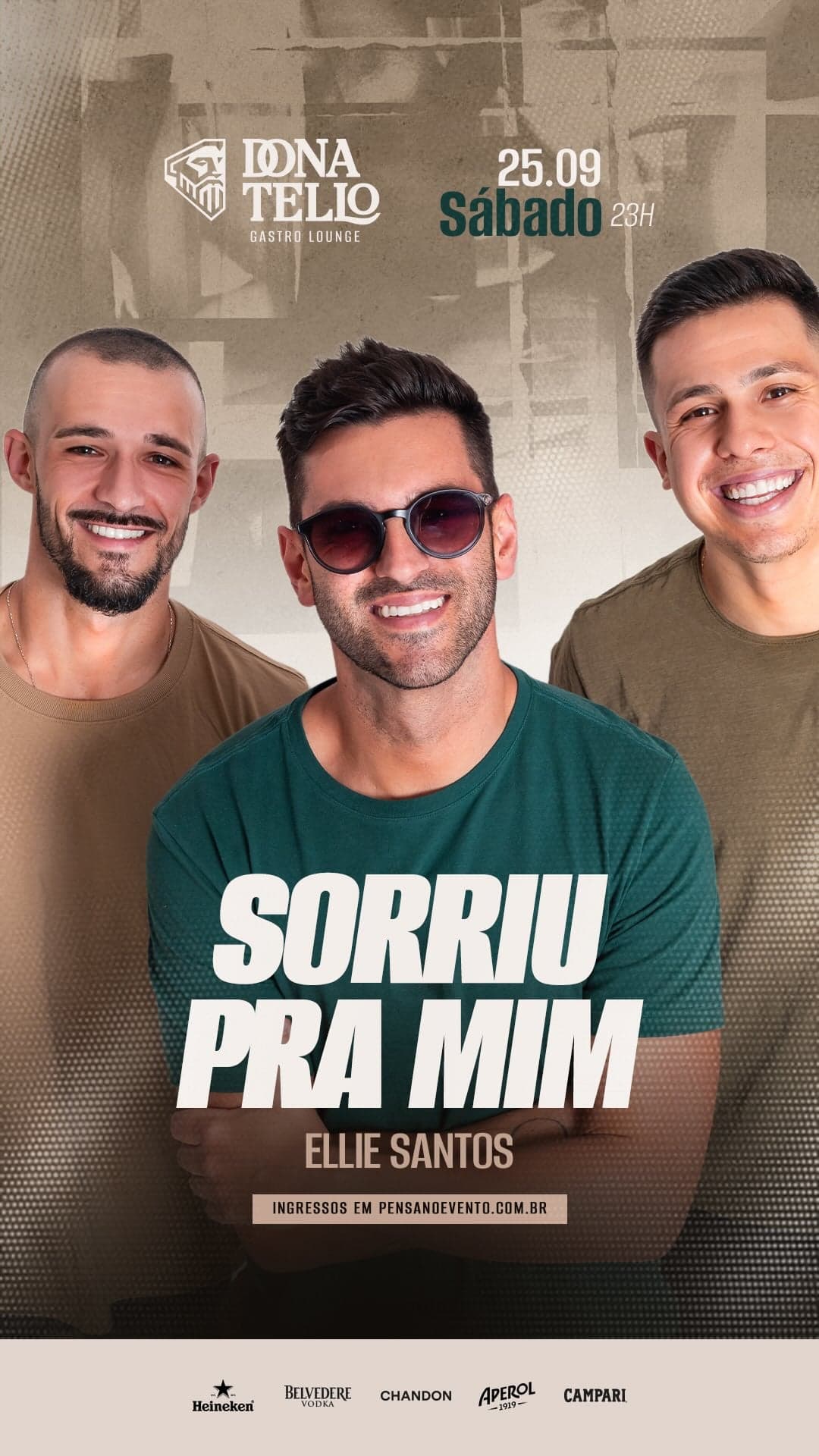 Flyer de Ellie Santos e Sorriu pra Mim