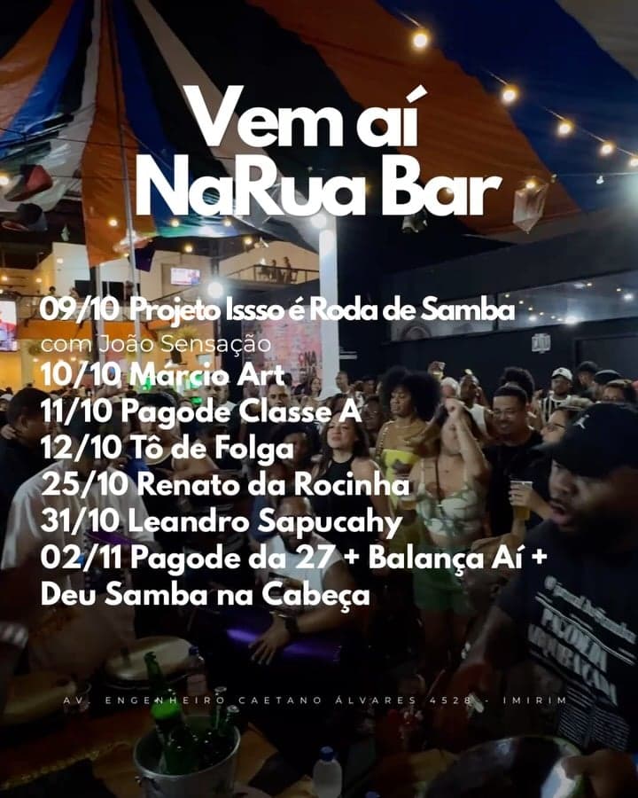 Flyer de Balança Aí, Pagode da 27 e Deusa Mãe na Cabeça
