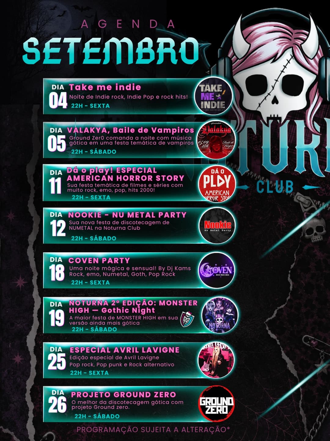 Flyer de Take Me Indie