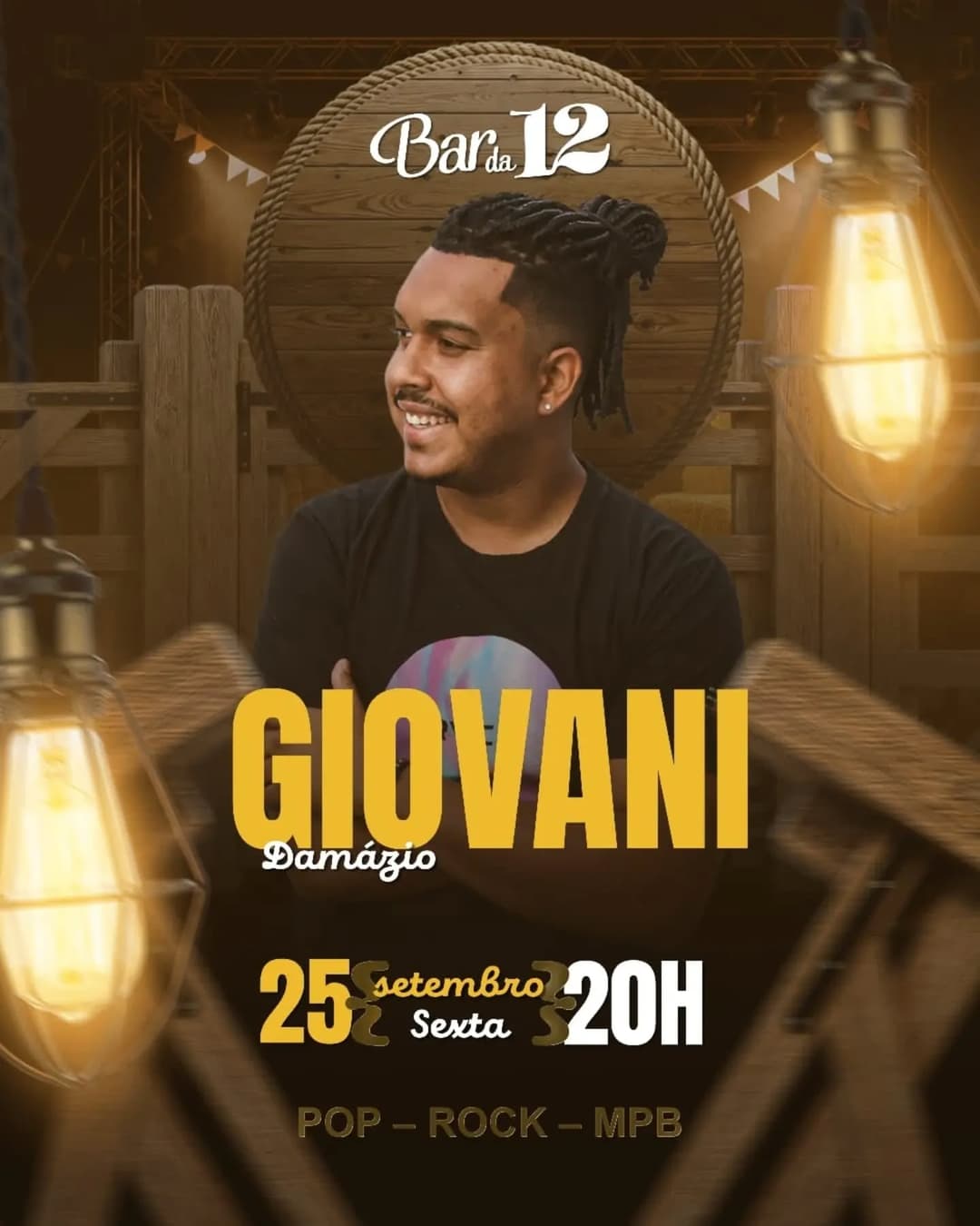 Flyer de Giovani Damazio