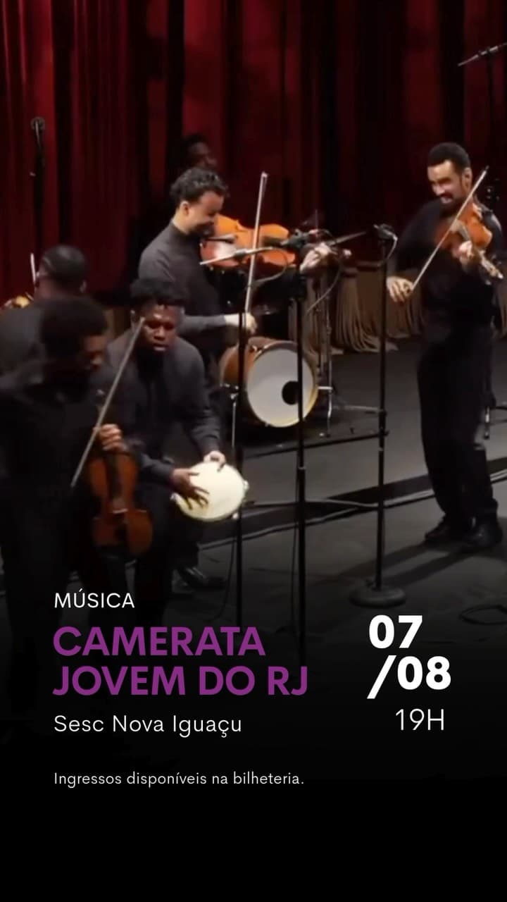 Flyer de Camerata Jovem do Rio de Janeiro