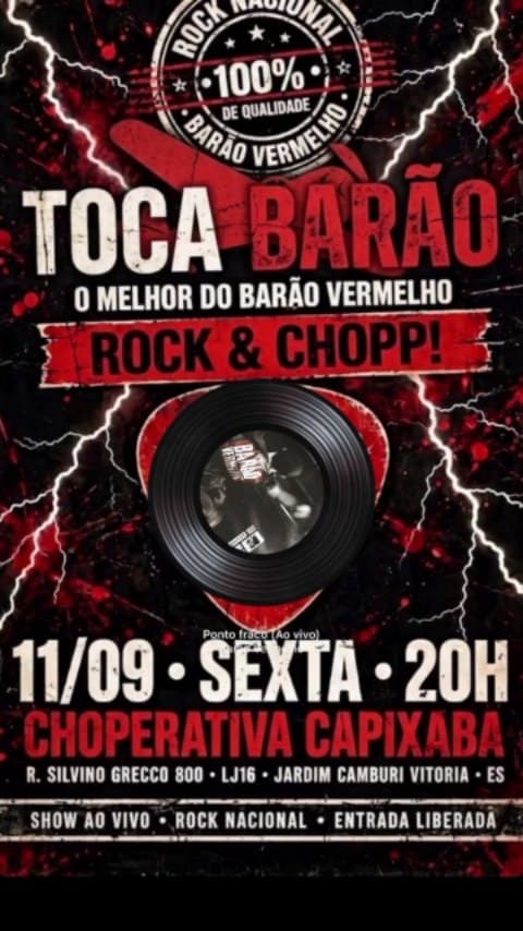 Flyer de Toca Barão