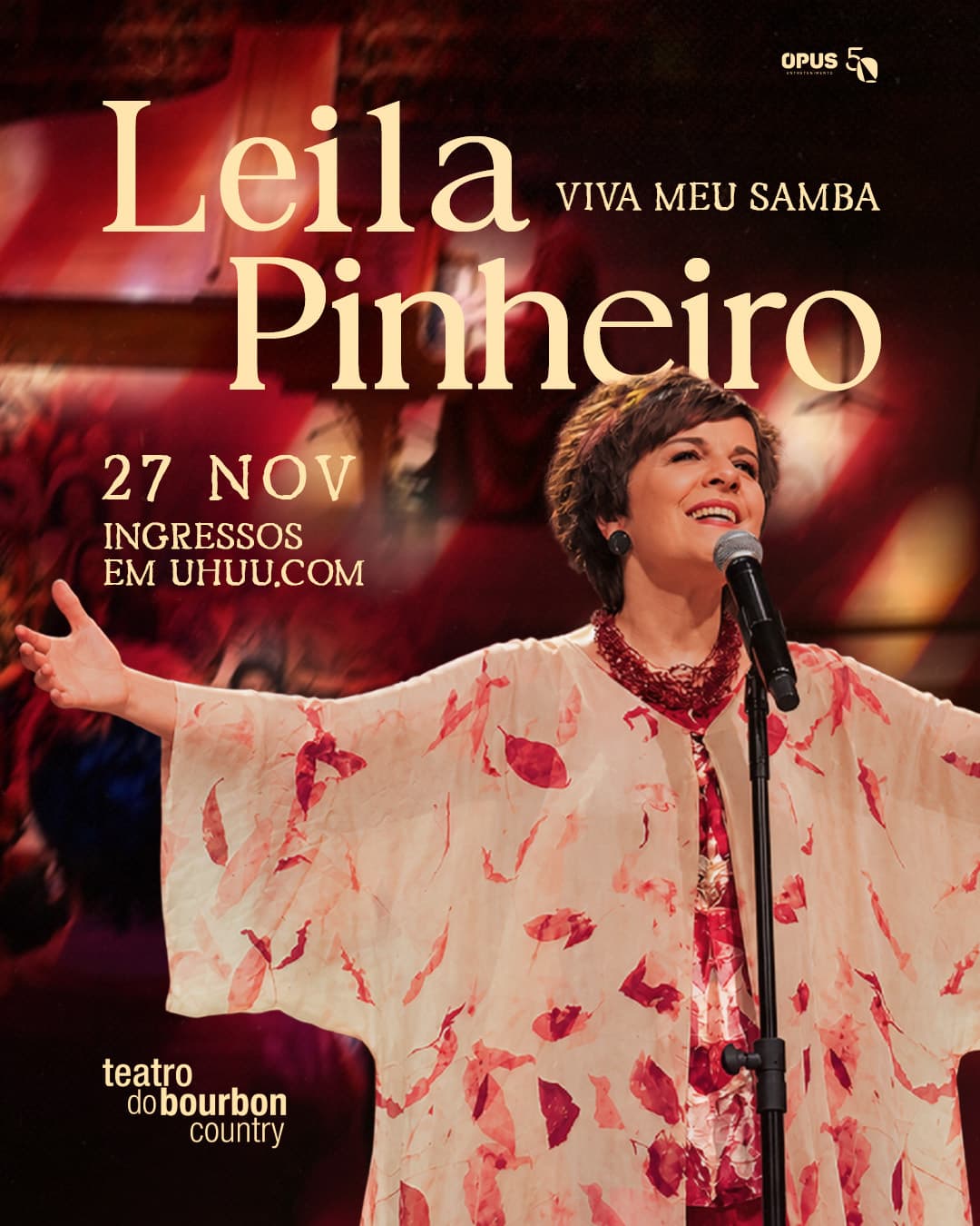 Flyer de Leila Pinheiro