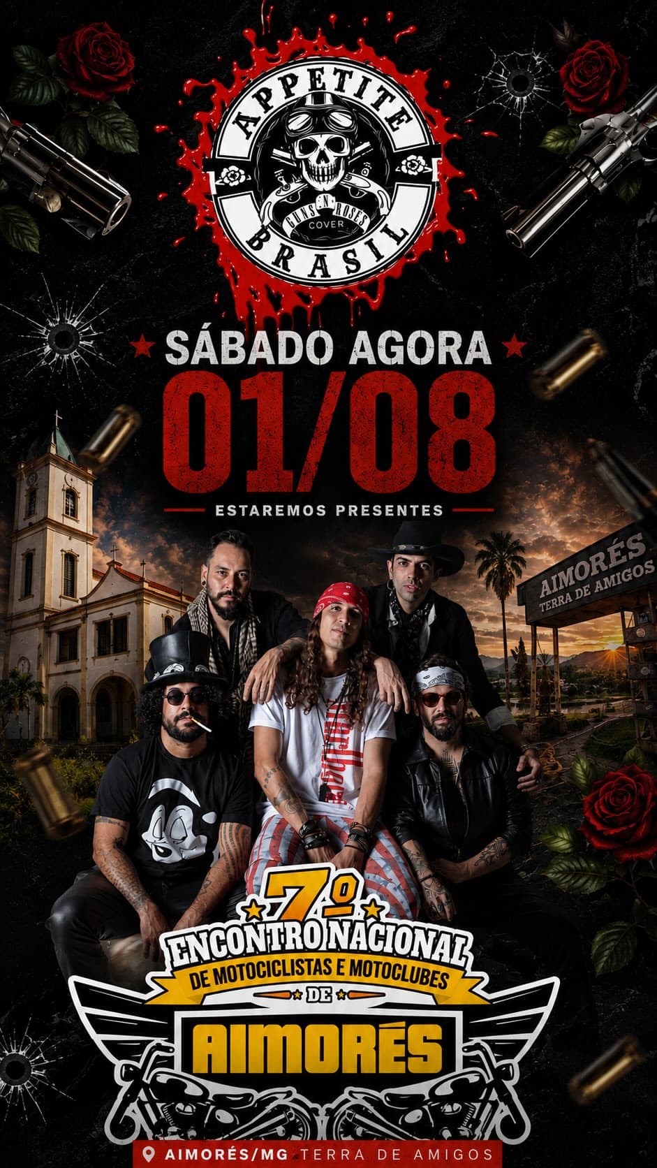 Flyer de Appetite (Brasil) for Destruction e Appetite for Destruction