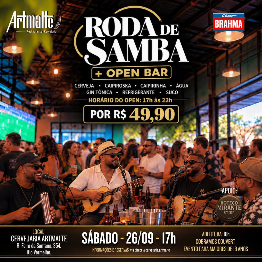 Flyer de Banda Samba do Figueiredo