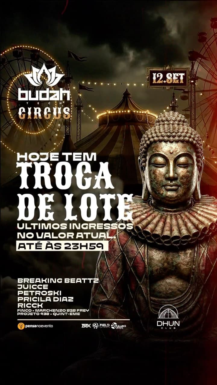 Flyer de Budah Tech Circus