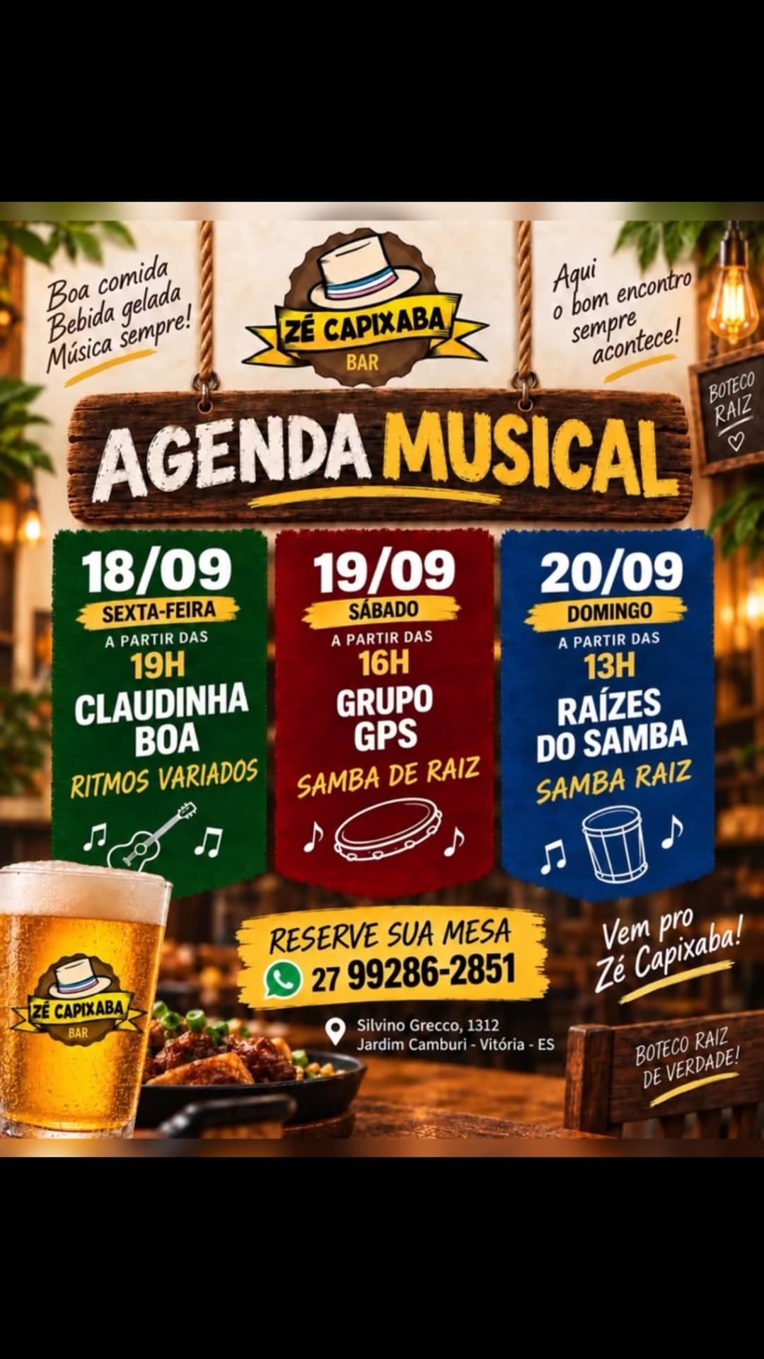 Flyer de Raizes do Samba
