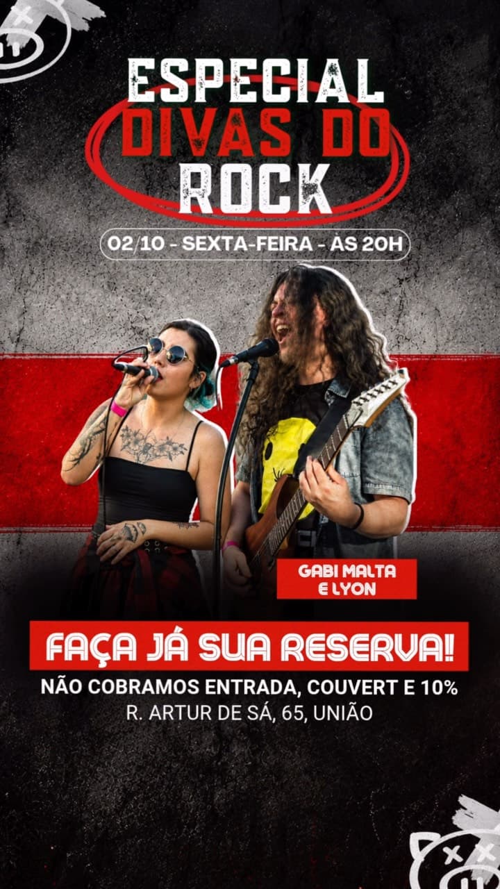 Flyer de Helbert Layon e Gabi Malta