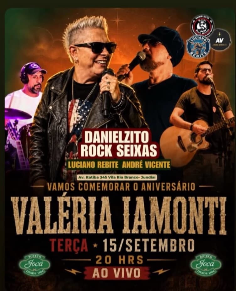 Flyer de Banda Brazuka Rock, Brazuka e Danielzito