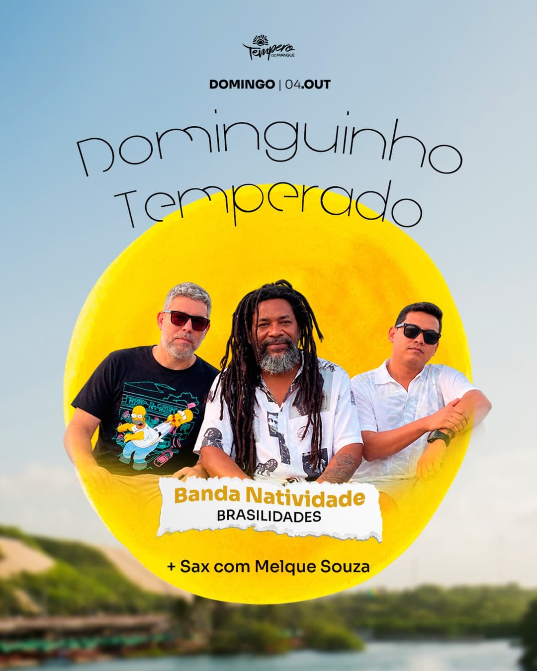 Flyer de Banda Natividade e Melque Souza