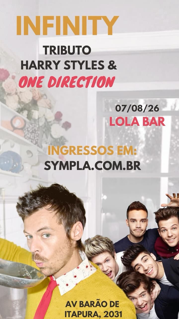 Flyer de INFINITY - Tributo Harry Styles & One Direction
