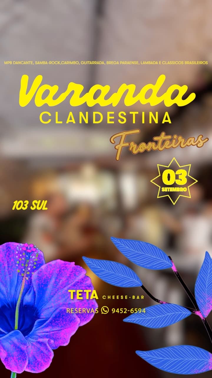 Flyer de DJ Pétala Conceitinho