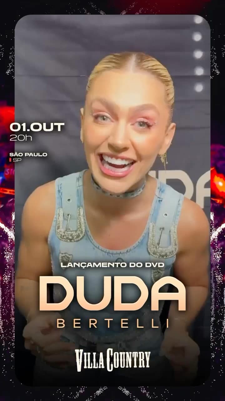 Flyer de Duda Bertelli
