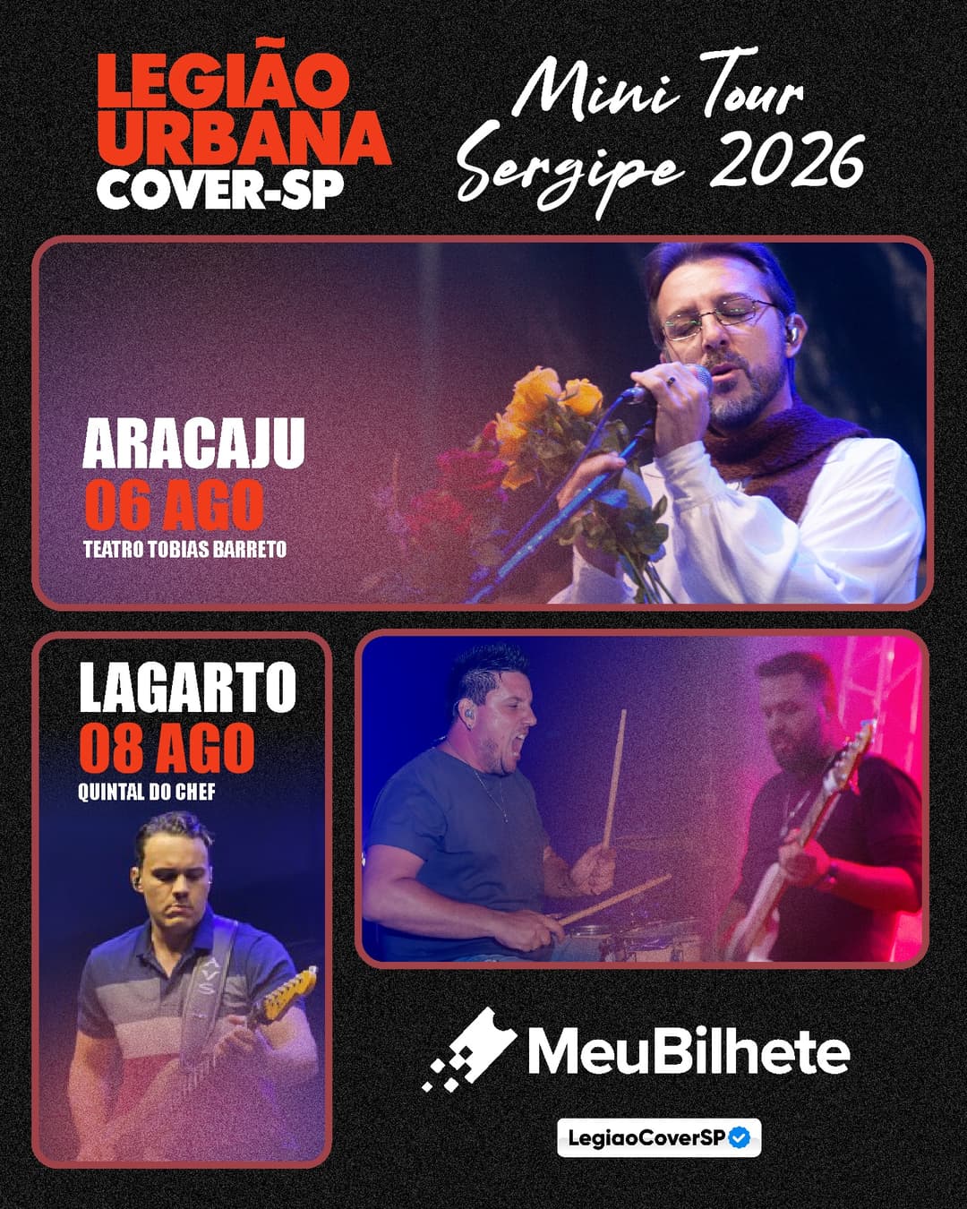 Flyer de Legião Urbana Cover
