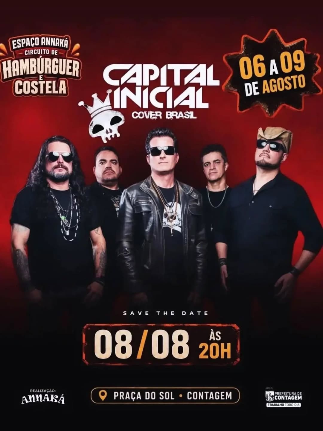 Flyer de Capital Inicial Cover Brasil