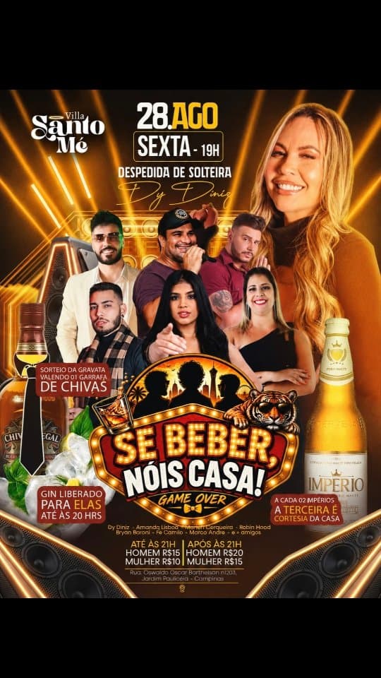 Flyer de Dy Diniz, Amanda Lisboa e mais 5 artistas