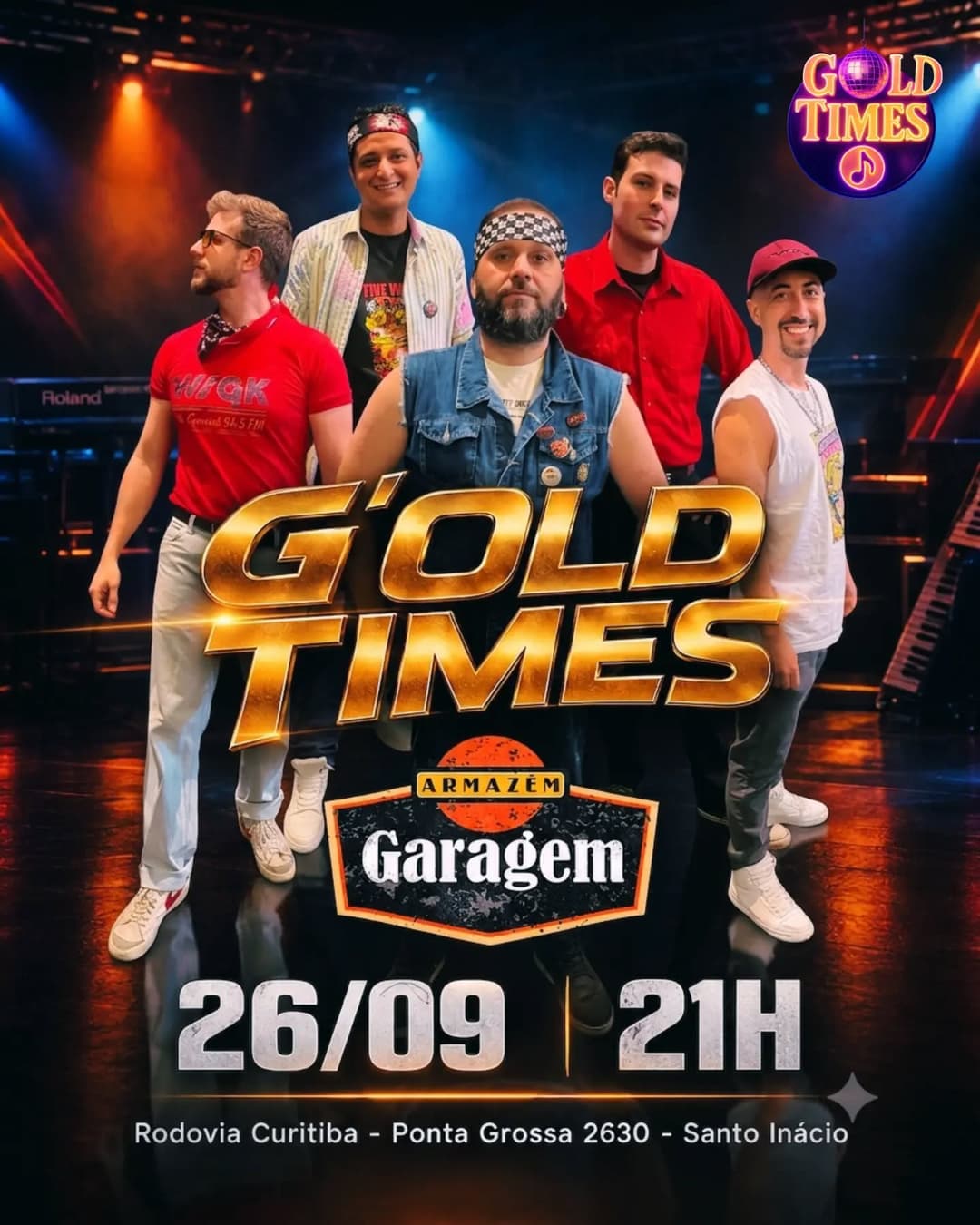 Flyer de Banda G'Old Times