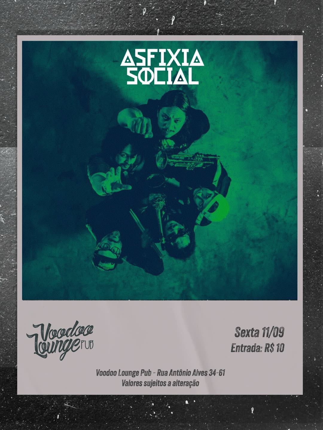 Flyer de David Calleja e Asfixia Social