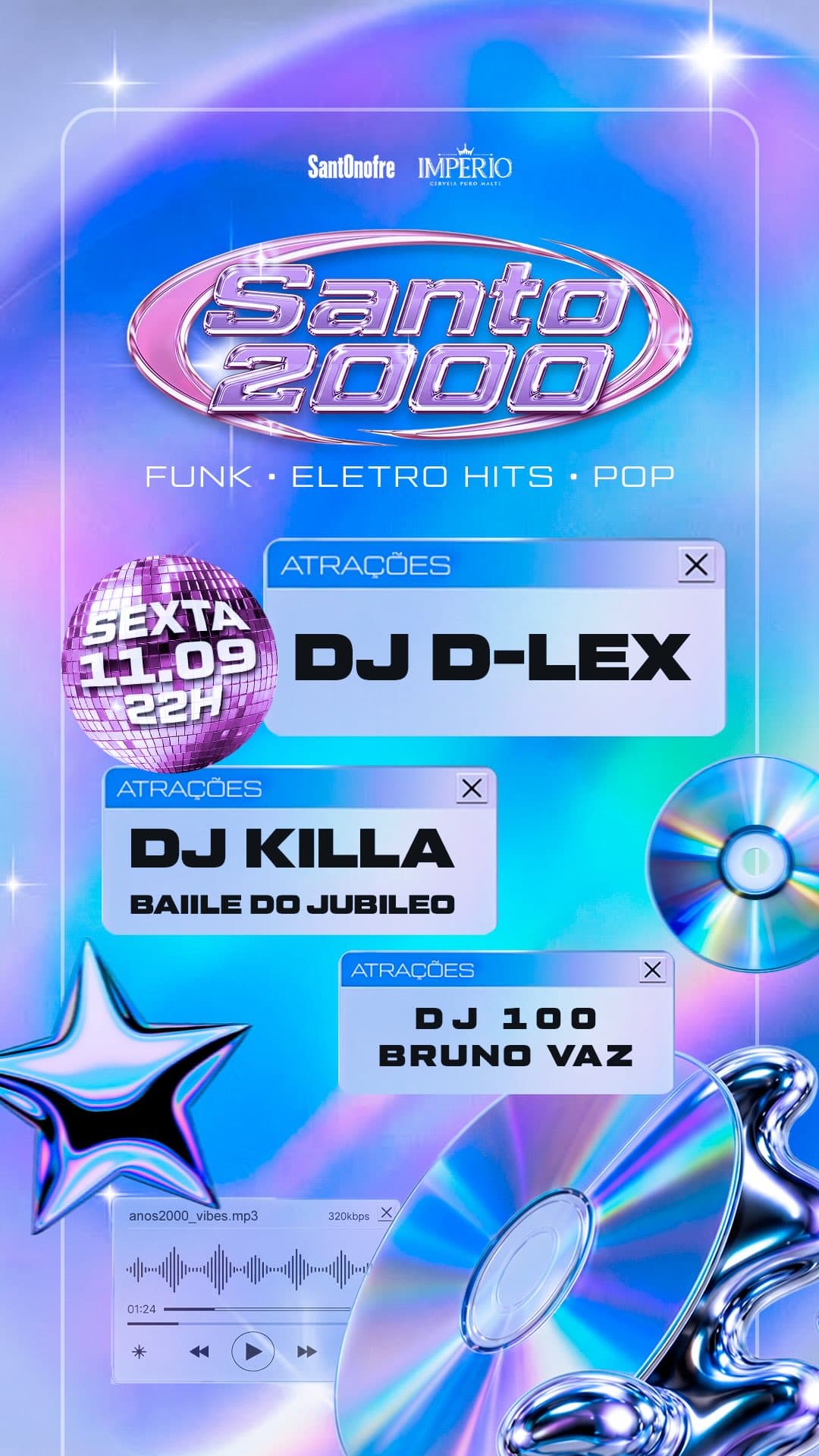 Flyer de DJ D-Lex e DJ KILLA