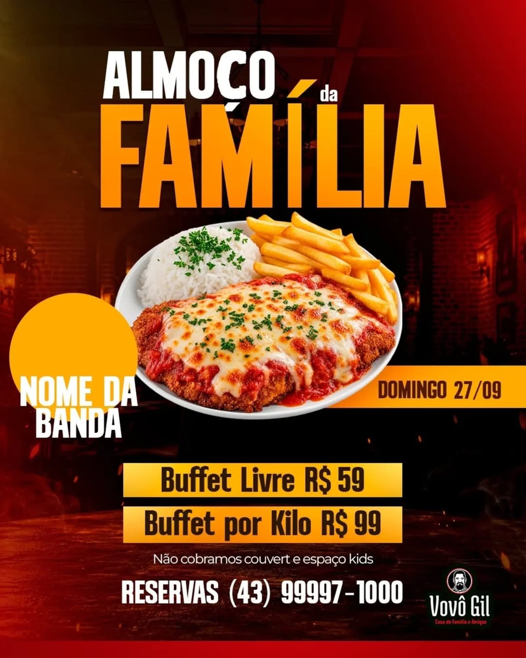 Flyer de Herança do Samba
