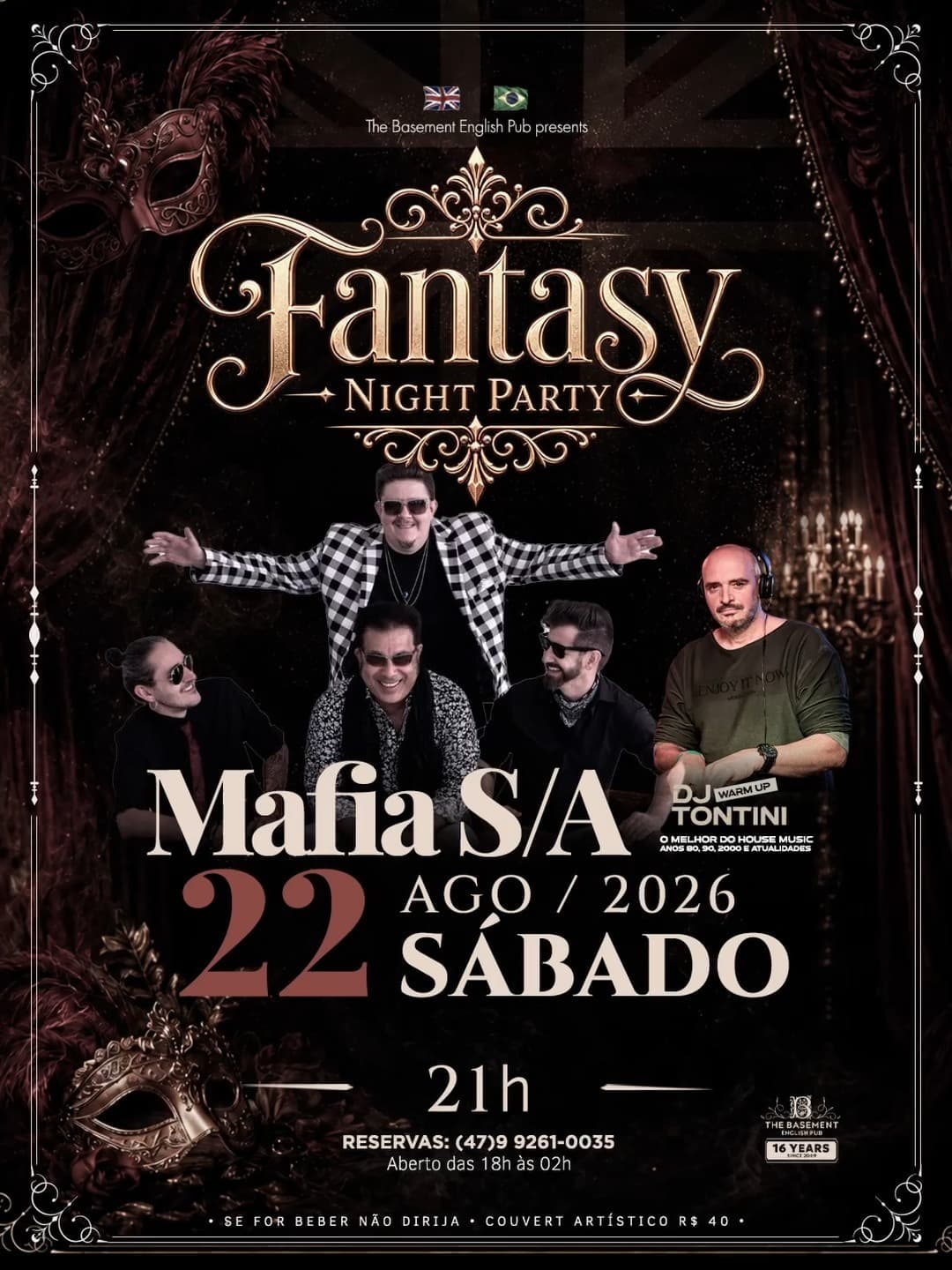 Flyer de Banda Vintage Cult e Ísis