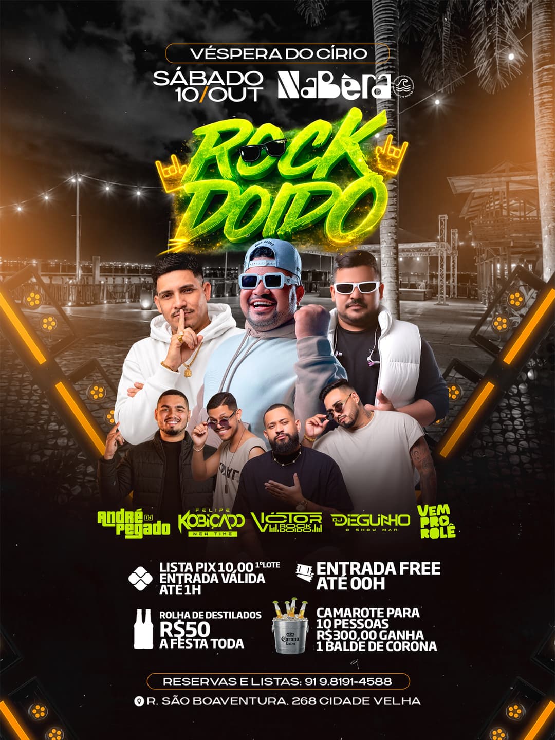 Flyer de DJ André Pegado, Felipe Kobiçado e mais 2 artistas