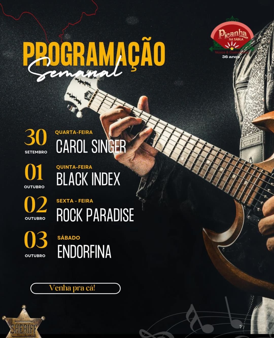 Flyer de Rock Paradise