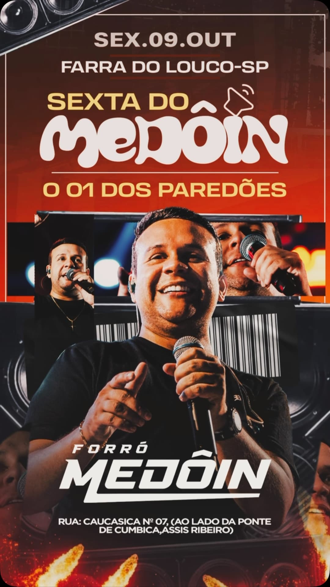 Flyer de Forró Medo
