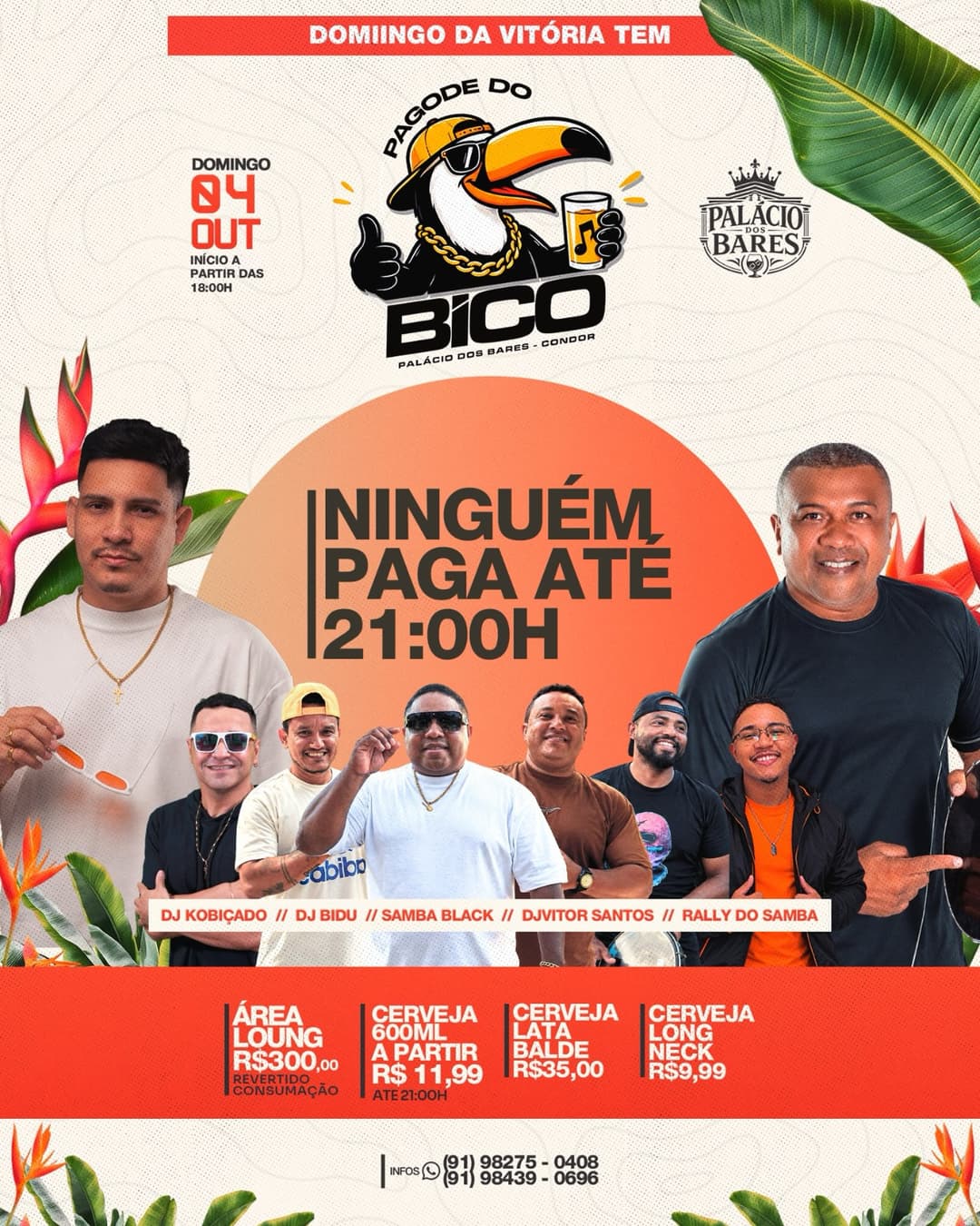 Flyer de Pagode do Bico