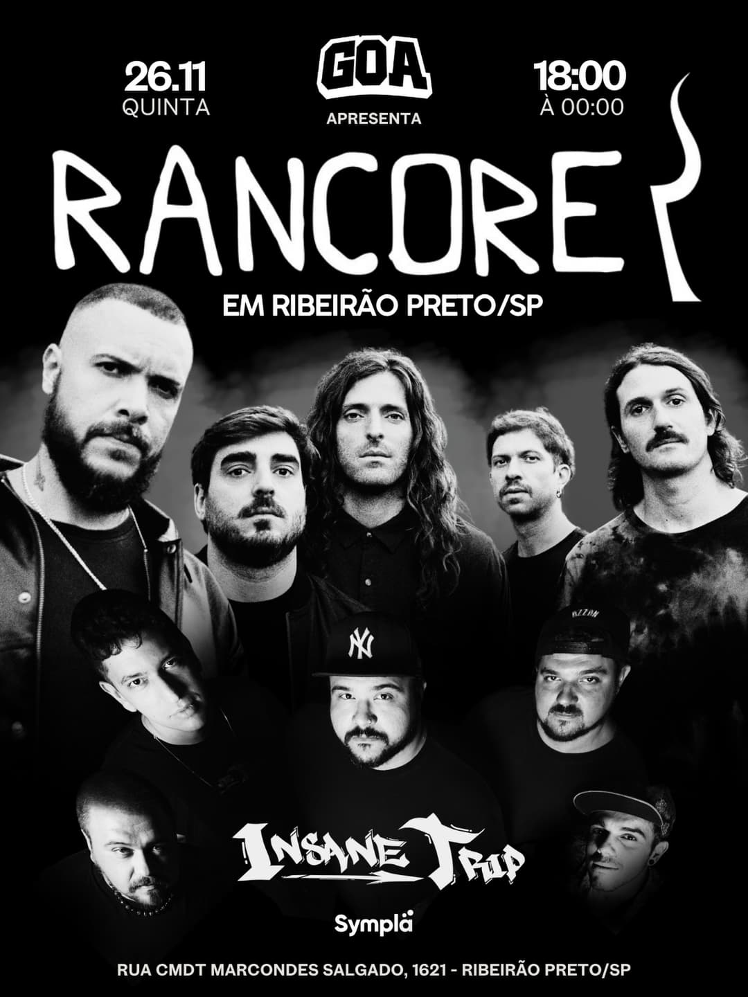 Flyer de Insane Trip e Rancore