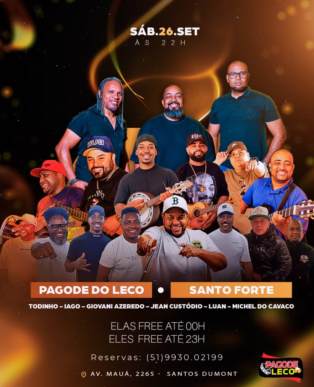 Flyer de Giovani da Silva Azeredo e mais 7 artistas