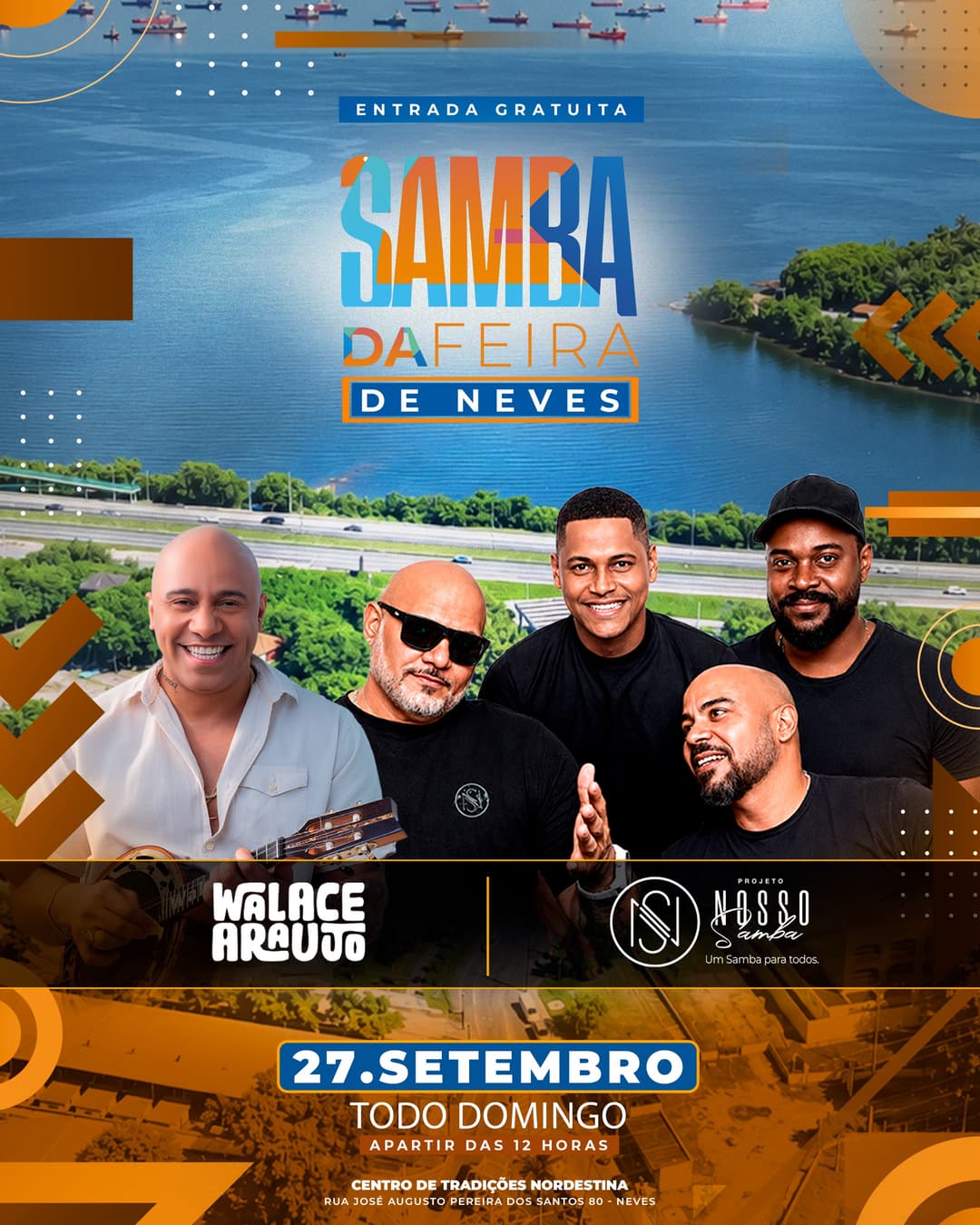 Flyer de Oficial Nosso Samba e Walace Araújo