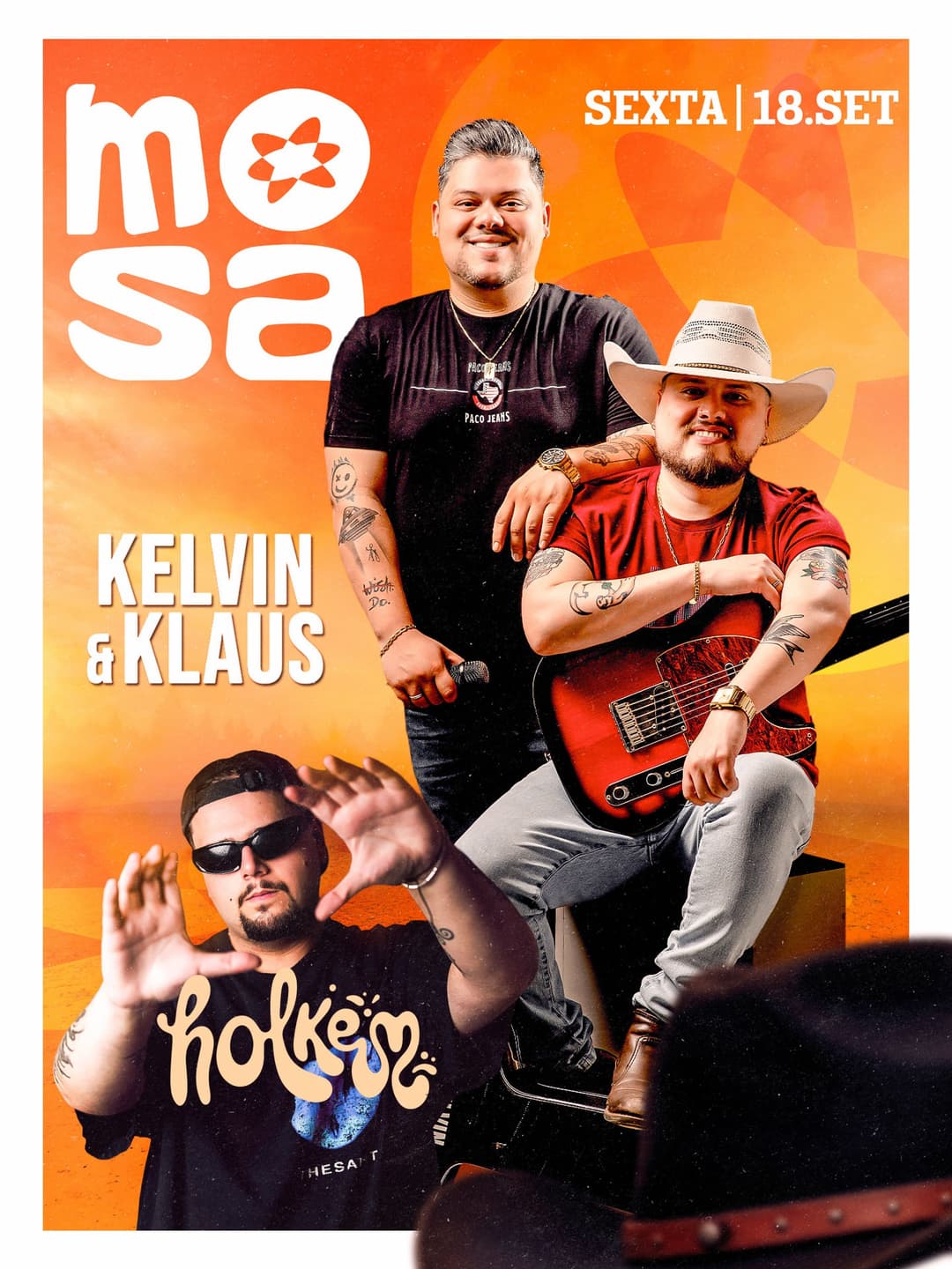 Flyer de K E L V I N & K L A U S e Dj Holkem