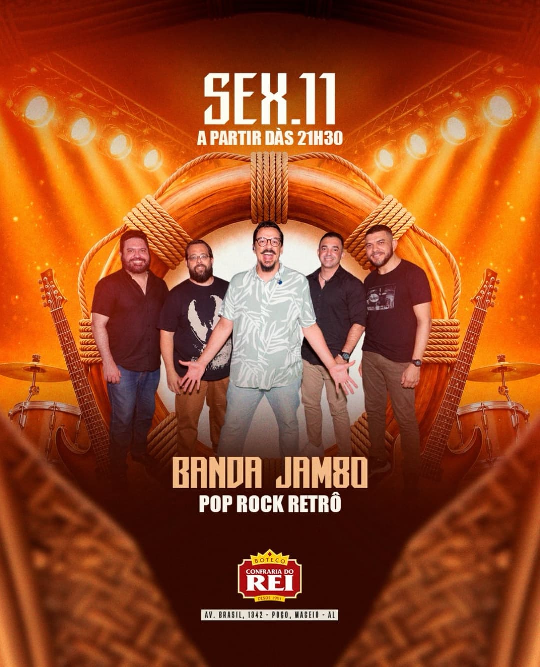 Flyer de Banda JAM 80