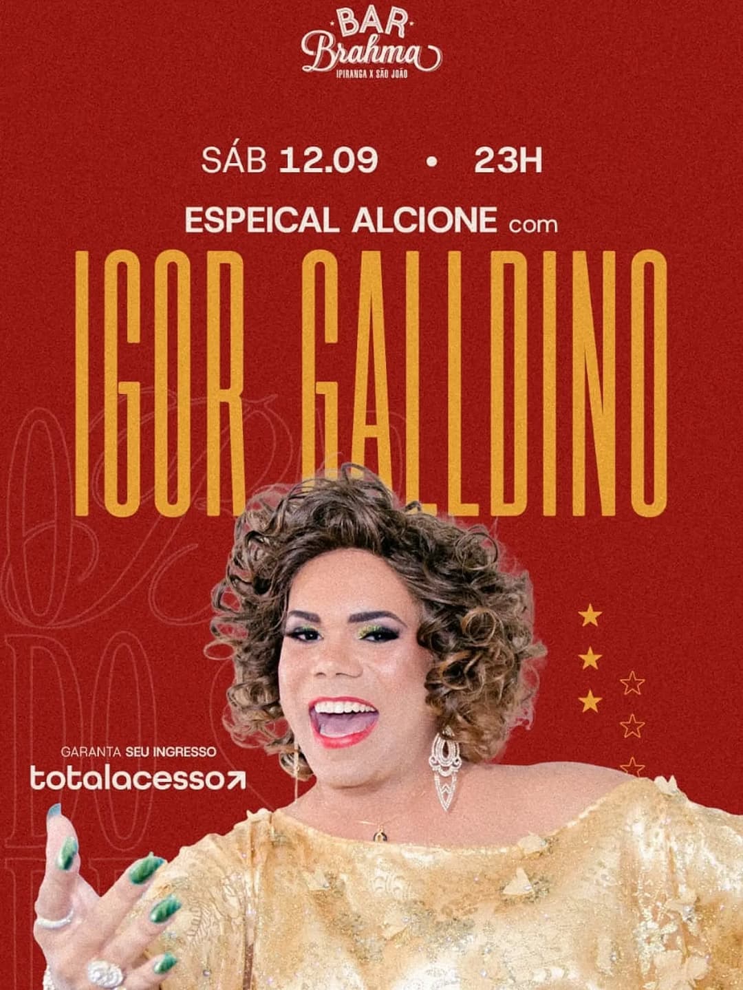 Flyer de Alcione Cover Oficial