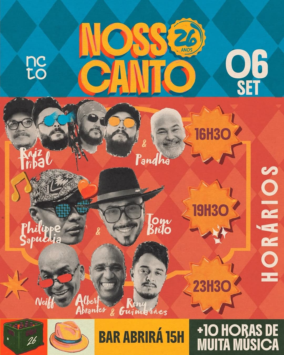 Flyer de Raiz Tribal & Pandha e mais 2 artistas