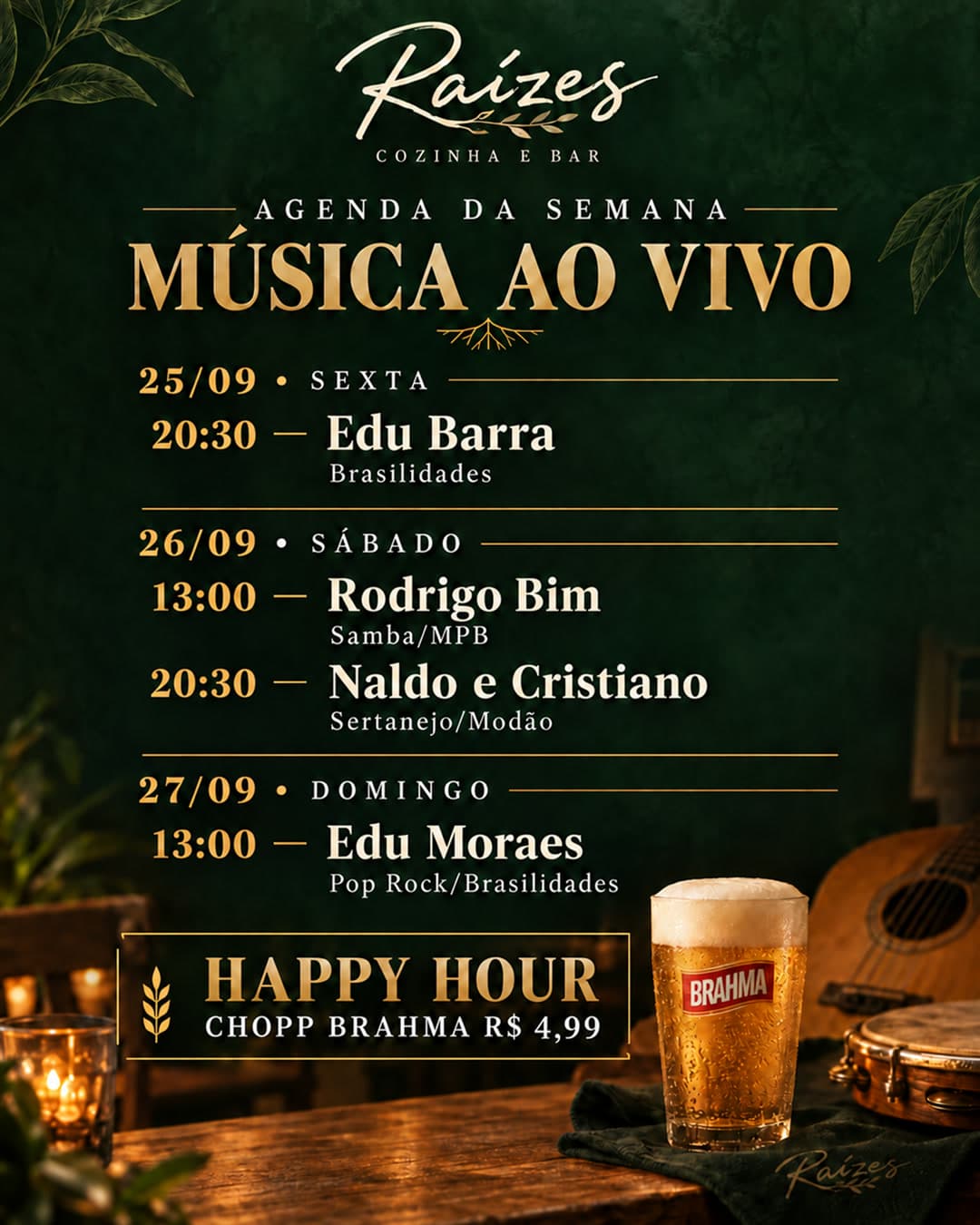 Flyer de Edu Barra