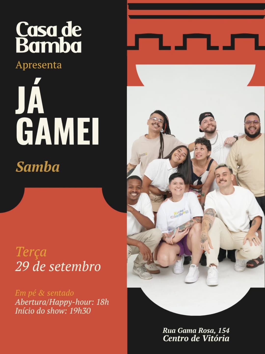 Flyer de Já Gamei