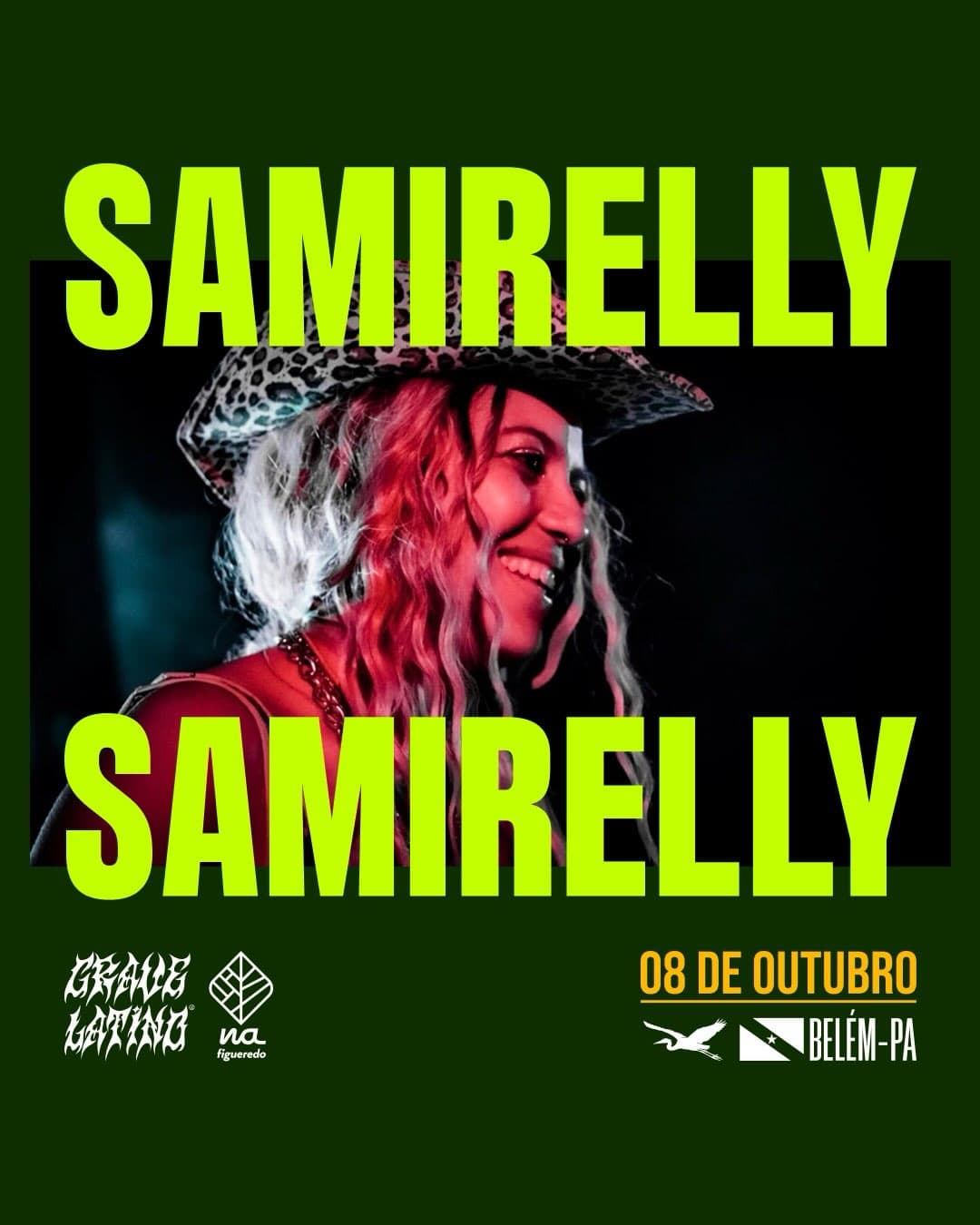 Flyer de DJ Samirelly, Desacostumado e DJ Chupachupa